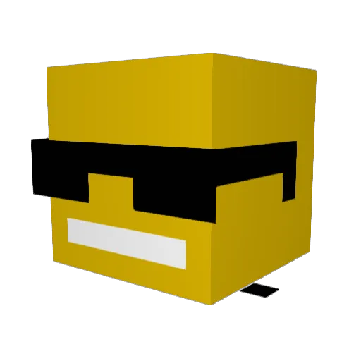 Khal_Chingus Minecraft avatar head, 3D render