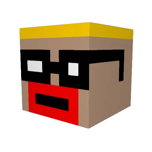Khaled125 Minecraft avatar head, 3D render