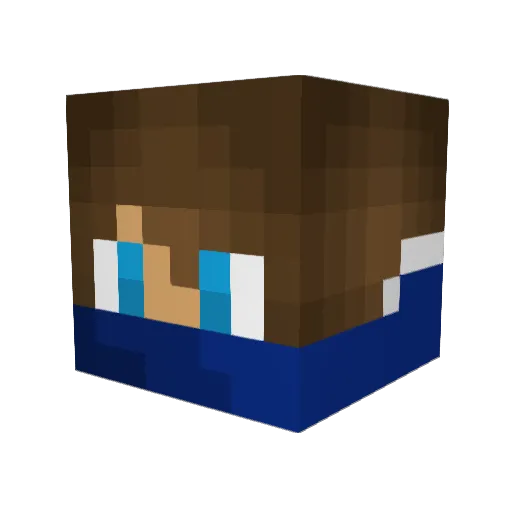 KhaledGXR Minecraft avatar head, 3D render