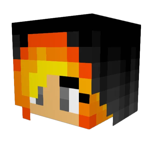 Khaleesi_3 Minecraft avatar head, 3D render