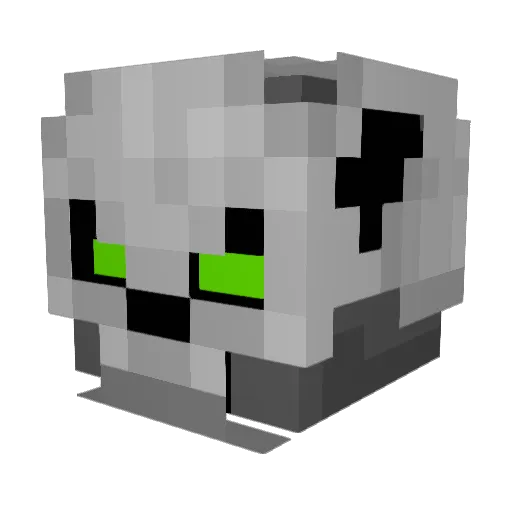 KhalidNecron Minecraft avatar head, 3D render