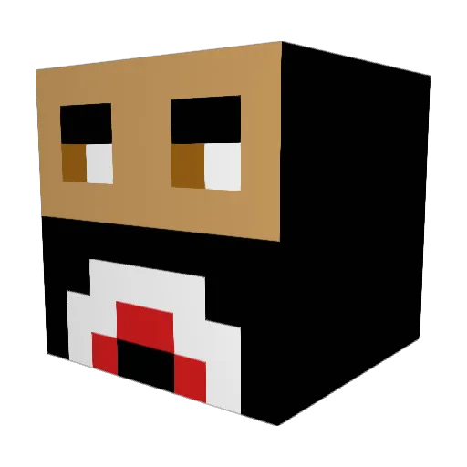 Khaliq1437 Minecraft avatar head, 3D render