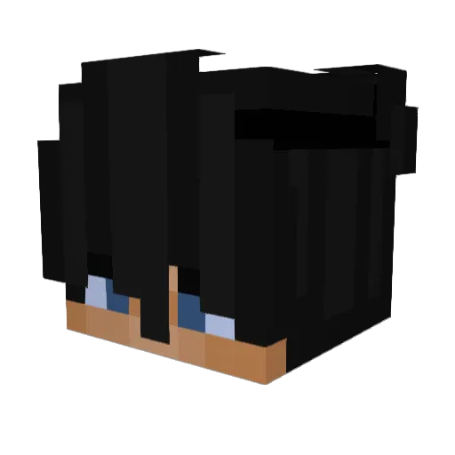 Khalitza Minecraft avatar head, 3D render