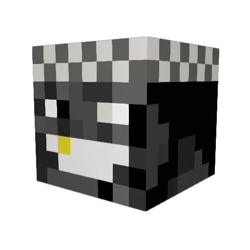Khalod Minecraft avatar head, 3D render