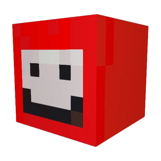Khalof Minecraft avatar head, 3D render