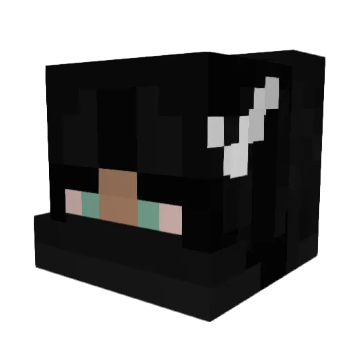Khalum Minecraft avatar head, 3D render