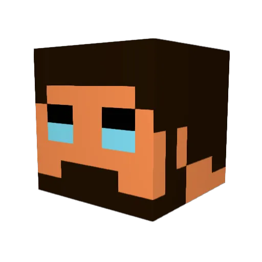 KhanAbyss Minecraft avatar head, 3D render