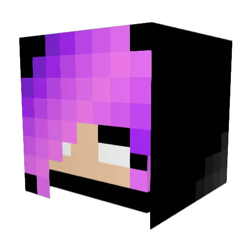 Khana16 Minecraft avatar head, 3D render