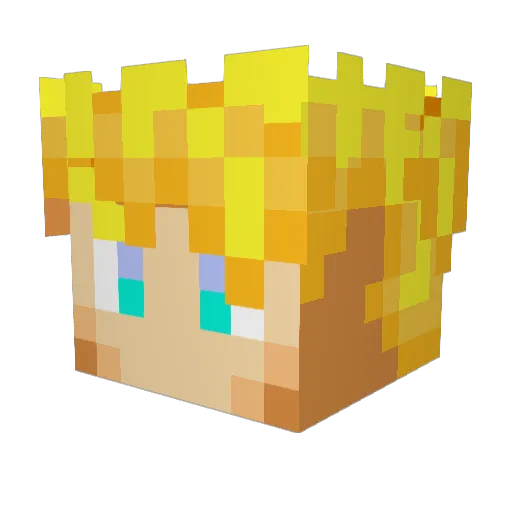 Khandumb Minecraft avatar head, 3D render