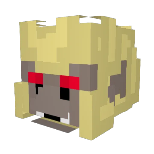 Khaneesiologist Minecraft avatar head, 3D render