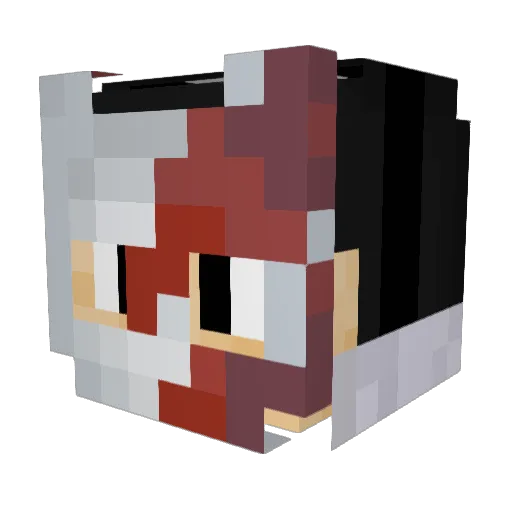 KhangChill Minecraft avatar head, 3D render