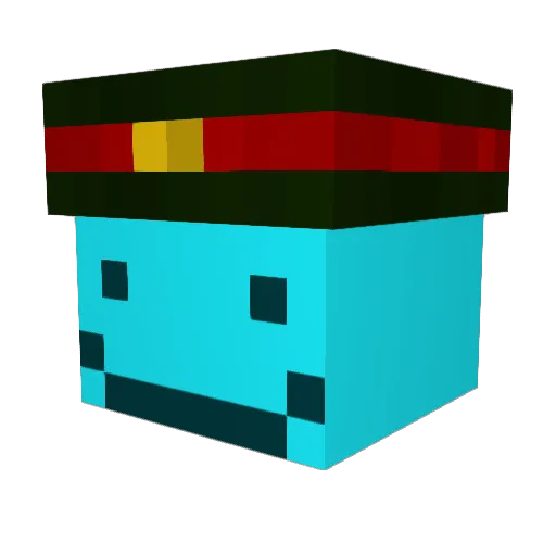 KhangHD Minecraft avatar head, 3D render