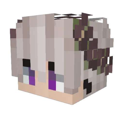 KhanhLEVI Minecraft avatar head, 3D render