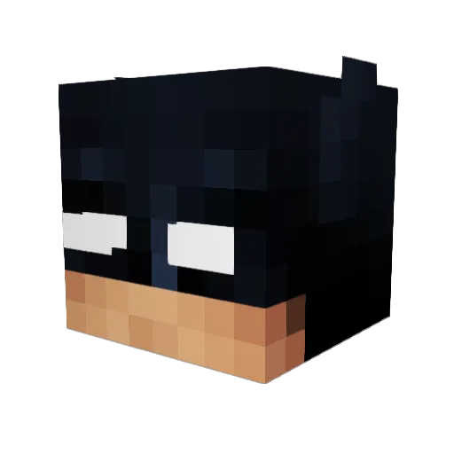 Khanido Minecraft avatar head, 3D render