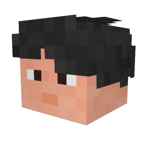 Khanslayer2 Minecraft avatar head, 3D render