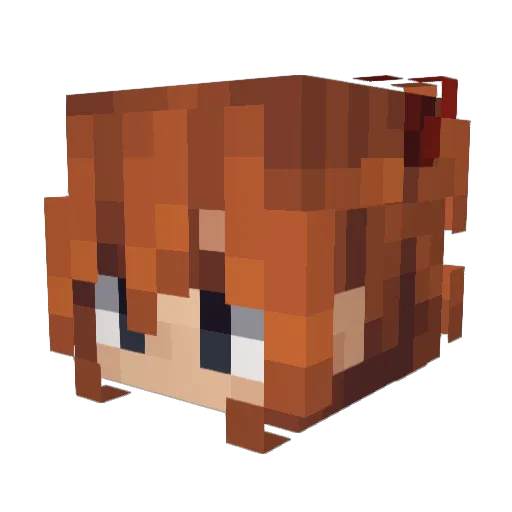 Khantaii Minecraft avatar head, 3D render