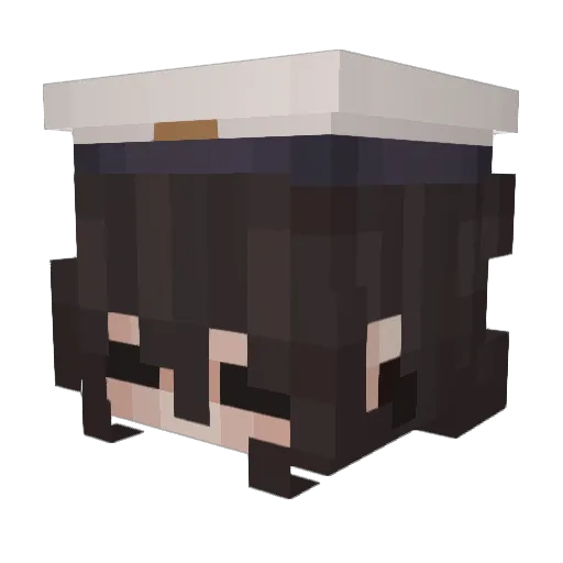 Khaomanped Minecraft avatar head, 3D render