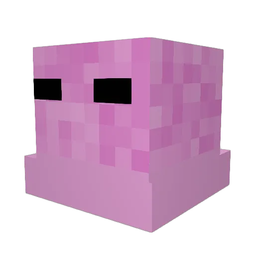 KhaosAlive Minecraft avatar head, 3D render
