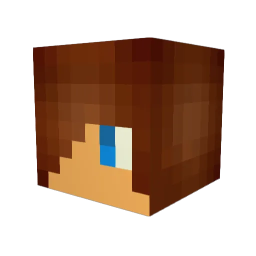 KhaosMC12345 Minecraft avatar head, 3D render