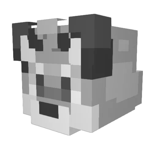 Khaos_soahK Minecraft avatar head, 3D render