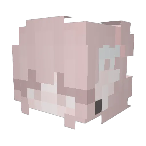 Khaoskaboose Minecraft avatar head, 3D render