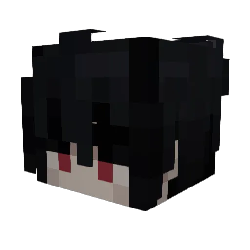 Khaoz999 Minecraft avatar head, 3D render