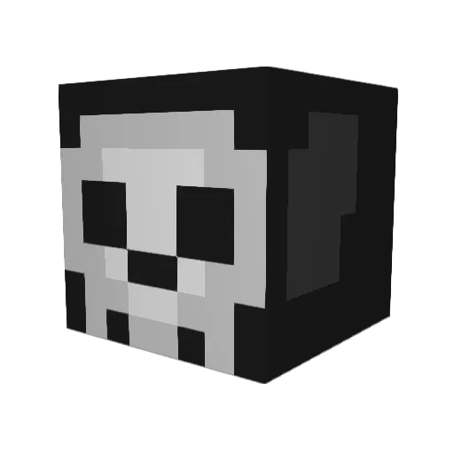 Kharet Minecraft avatar head, 3D render