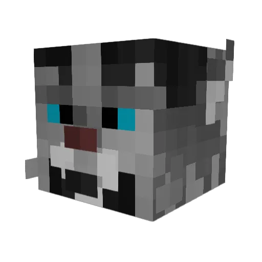 Kharjoo Minecraft avatar head, 3D render