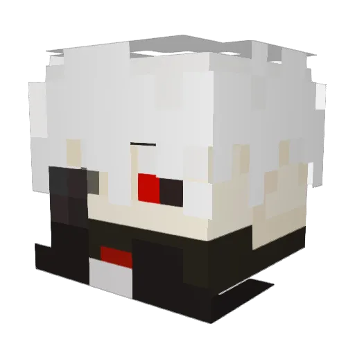 Kharsho Minecraft avatar head, 3D render