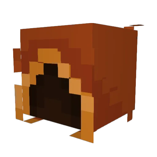 Khaski Minecraft avatar head, 3D render