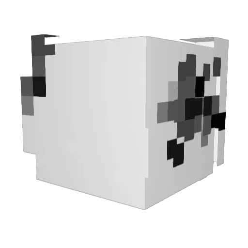 Khatarnak Minecraft avatar head, 3D render