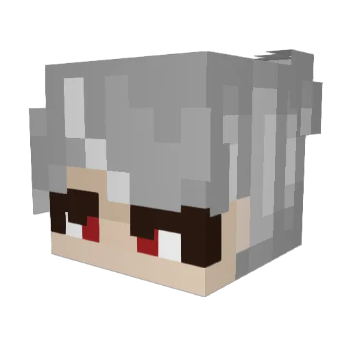Khatjia Minecraft avatar head, 3D render