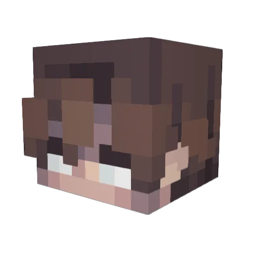 KhattabIQ Minecraft avatar head, 3D render