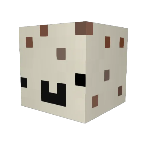 Khaurel Minecraft avatar head, 3D render
