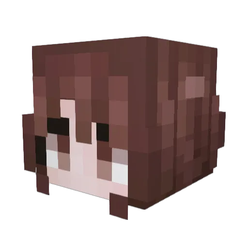 Khaxi_Coffee Minecraft avatar head, 3D render