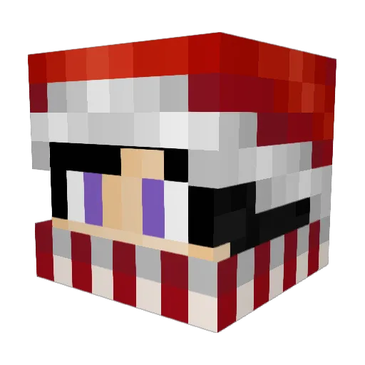 KhayalX Minecraft avatar head, 3D render