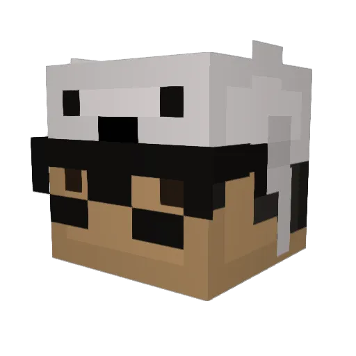 Khayl Minecraft avatar head, 3D render