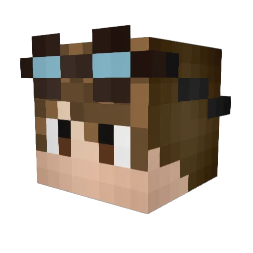 Khayyal Minecraft avatar head, 3D render