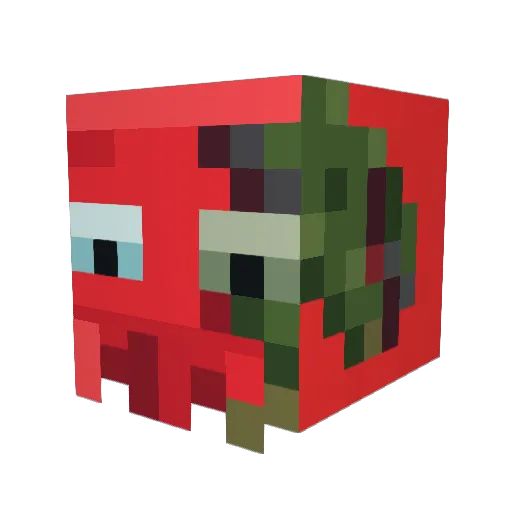 Khazar Minecraft avatar head, 3D render