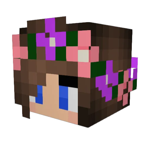 Khazdeya Minecraft avatar head, 3D render