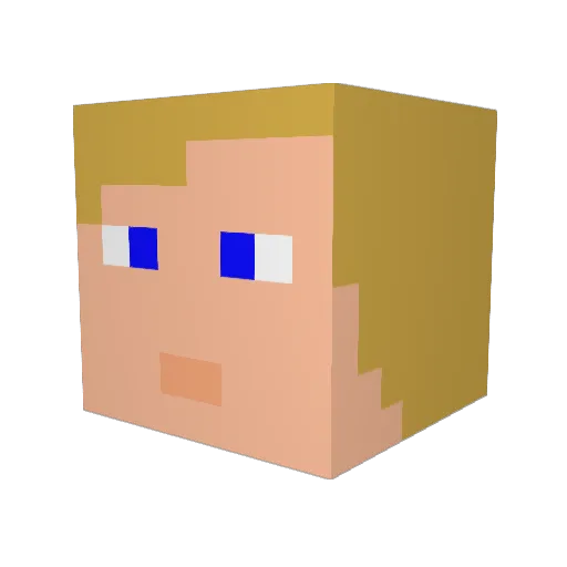 Khb556 Minecraft avatar head, 3D render