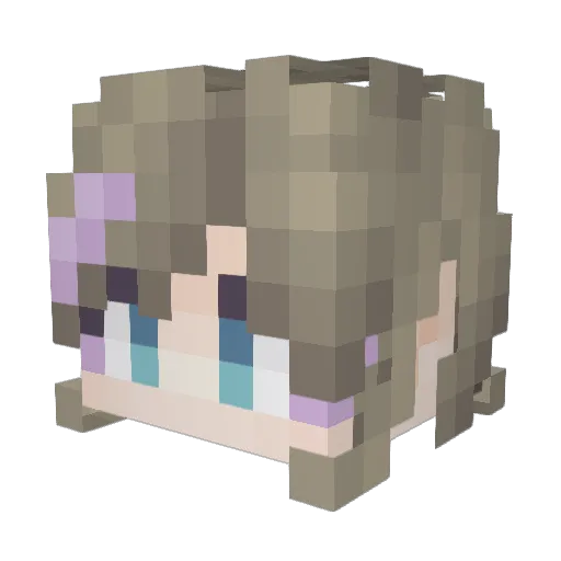Khead2024 Minecraft avatar head, 3D render