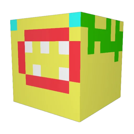 Khees Minecraft avatar head, 3D render