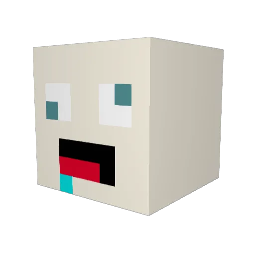 Khentoro Minecraft avatar head, 3D render