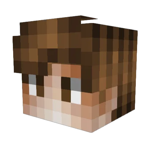 KheopSX Minecraft avatar head, 3D render