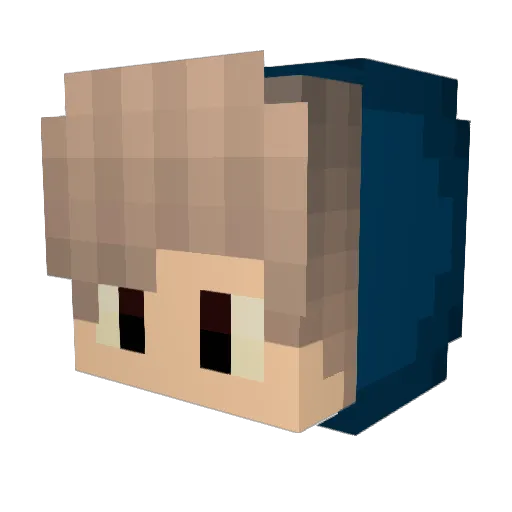 Kheops1019 Minecraft avatar head, 3D render