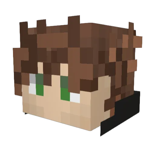 KhepKhep Minecraft avatar head, 3D render
