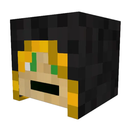 Khepriem Minecraft avatar head, 3D render