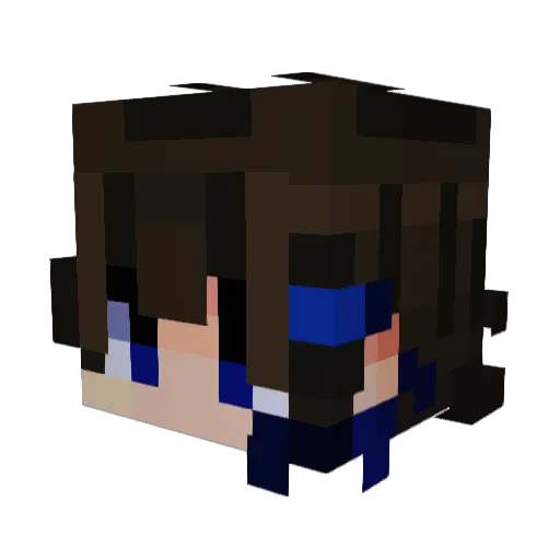 Khess Minecraft avatar head, 3D render