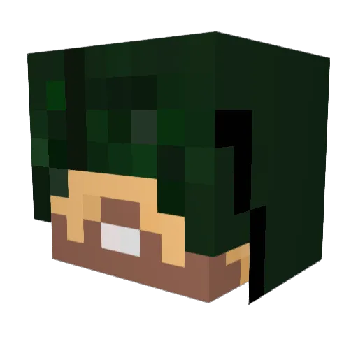 KheyKhey Minecraft avatar head, 3D render